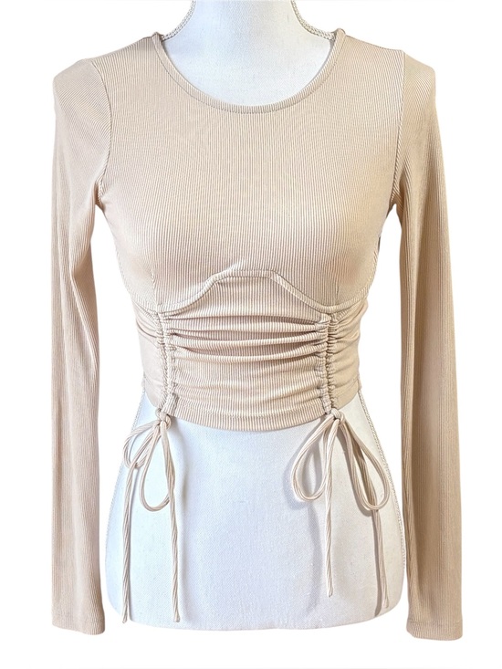 Princess Polly Tops - Princess Polly‎ Stormi Ruched Underwire Drawstring Crop Top Corset Detail Size 4